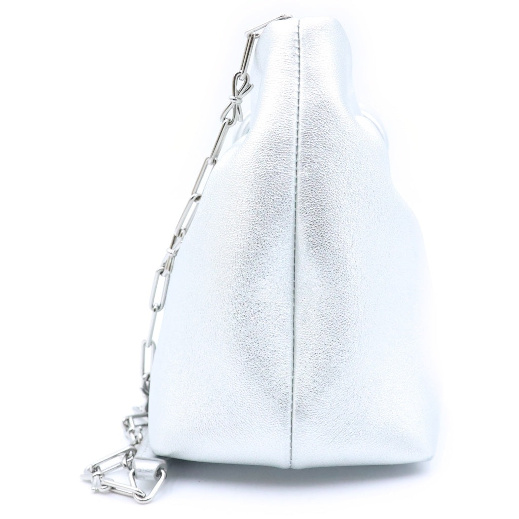 DIOR(ディオール) Bow バッグ スモール ショルダーバッグ ハンドバッグ シルバー ラムスキン M0715PUQO_M20N レディース