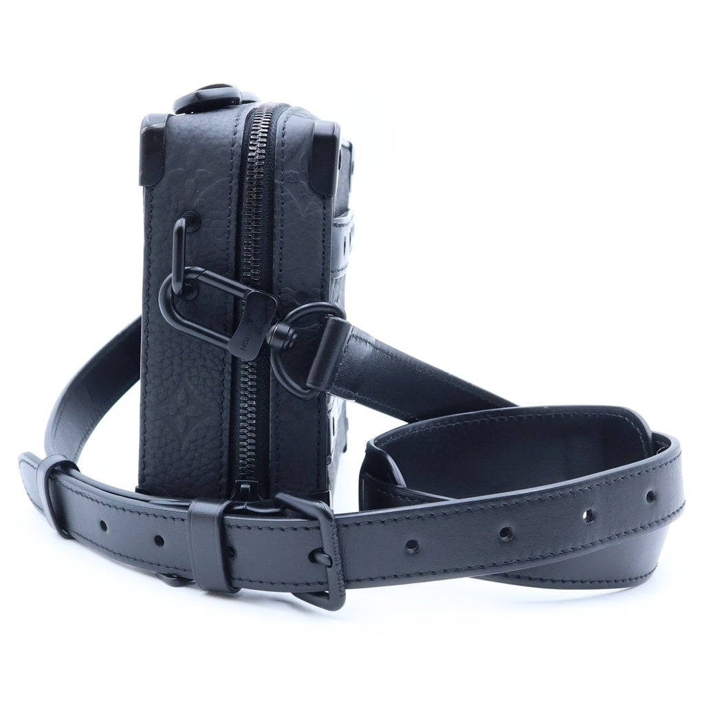 LOUIS VUITTON(ルイヴィトン) モノグラム トリヨン ソフトトランク ショルダーバッグ ブラック レザー M59163 ICタイプ レディース