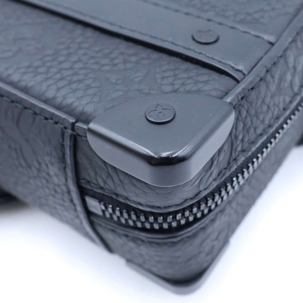 LOUIS VUITTON(ルイヴィトン) モノグラム トリヨン ソフトトランク ショルダーバッグ ブラック レザー M59163 ICタイプ レディース