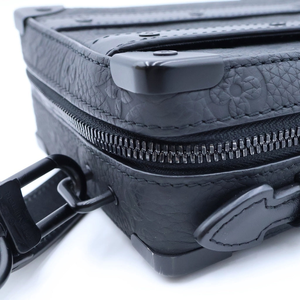 LOUIS VUITTON(ルイヴィトン) モノグラム トリヨン ソフトトランク ショルダーバッグ ブラック レザー M59163 ICタイプ レディース