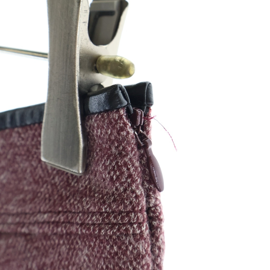 BURBERRY LONDON(バーバリーロンドン) ウール フレアスカート タック パープル B1S08-848-17 レディース