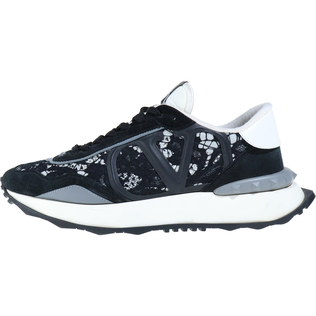 VALENTINO(ヴァレンティノ) 22SS Vロゴ レースデザイン ローカットスニーカー シューズ ランナー ブラック
