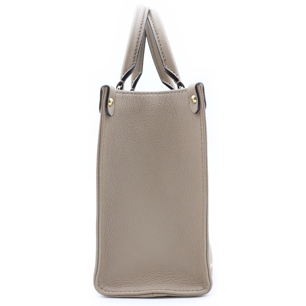LOUIS VUITTON(ルイヴィトン) モノグラム・アンプラント オンザゴー PM 2WAYショルダーバッグ ハンドバッグ ベージュ レザー M45779 ゴールド金具 レディース