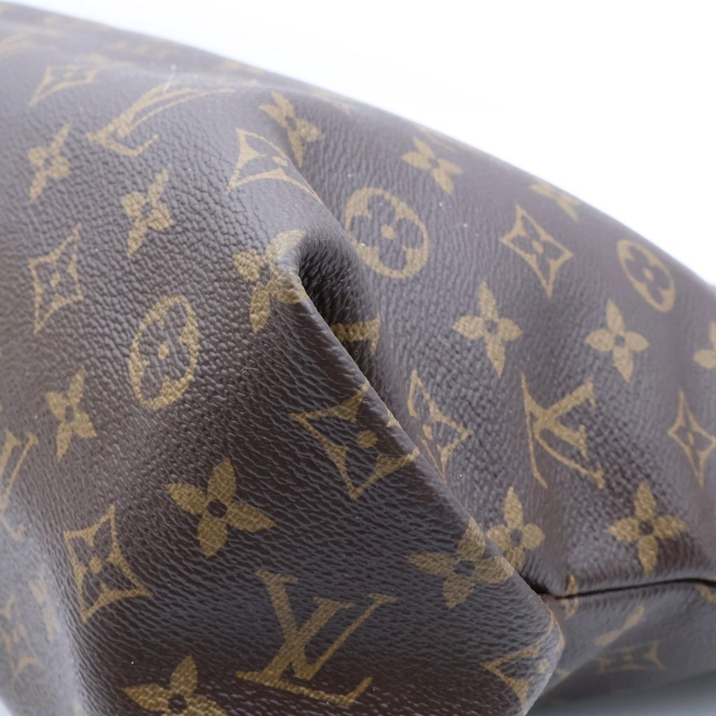 LOUIS VUITTON(ルイヴィトン) モノグラム フラワージップドトートMM ブラウン PVCレザー RFID M44348 レディース