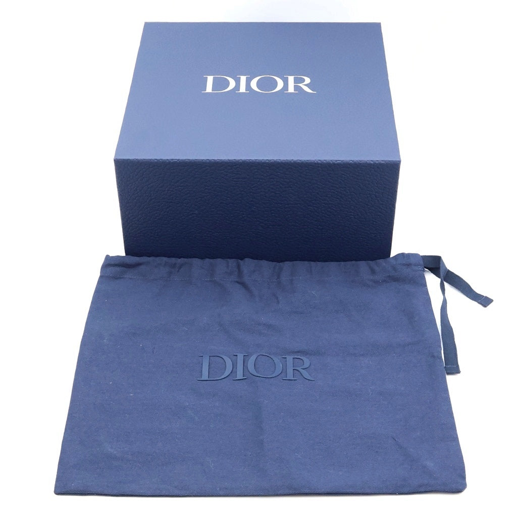 Christian Dior(クリスチャンディオール) ミニメッセンジャーバッグ ショルダーバッグ ブラック レザー シルバー金具 レディース