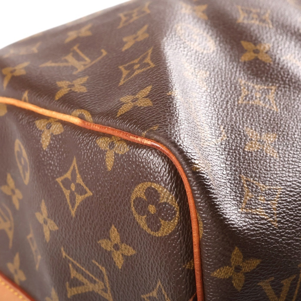 LOUIS VUITTON(ルイヴィトン) モノグラム キーポルバンドリエール45 ボストンバッグ トラベルバッグ ハンドバッグ ショルダーバッグ ブラウン レザー×PVC M41418 ゴールド金具 レディース