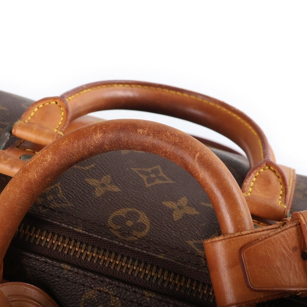 LOUIS VUITTON(ルイヴィトン) モノグラム キーポルバンドリエール45 ボストンバッグ トラベルバッグ ハンドバッグ ショルダーバッグ ブラウン レザー×PVC M41418 ゴールド金具 レディース