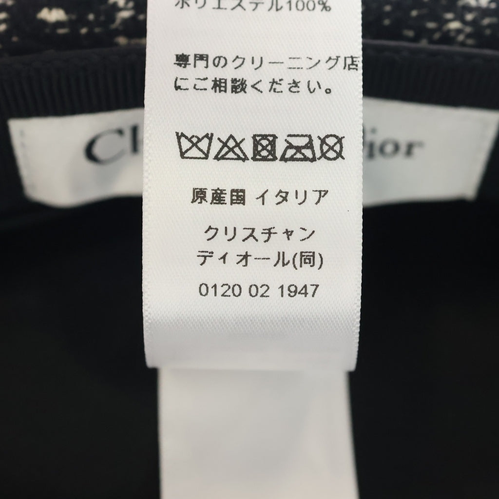 Christian Dior(クリスチャンディオール) ツイード ベレー帽 ブラック #59 42BTC910A129 レディース