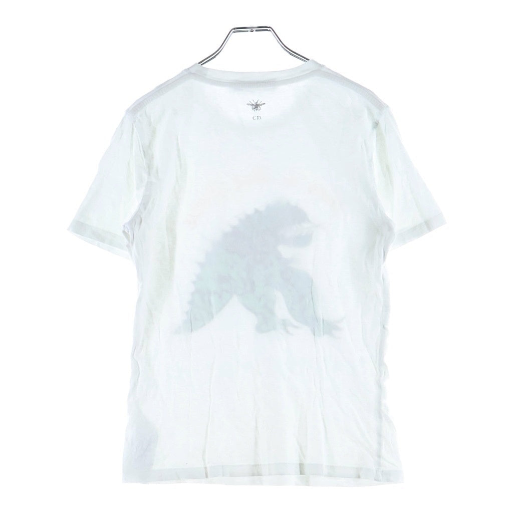 Christian Dior(クリスチャンディオール) ニキ・ド・サンファル ドラゴンパターン 半袖Tシャツ カットソー ホワイト×グリーン #XS 413T09A4519 レディース