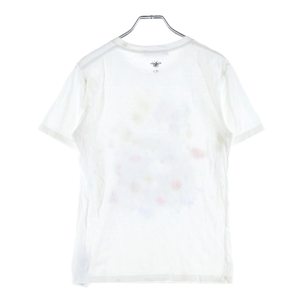 Christian Dior(クリスチャンディオール) フロリレージョ フロントプリント 半袖Tシャツ カットソー ホワイト #XS 353T09A4516 レディース