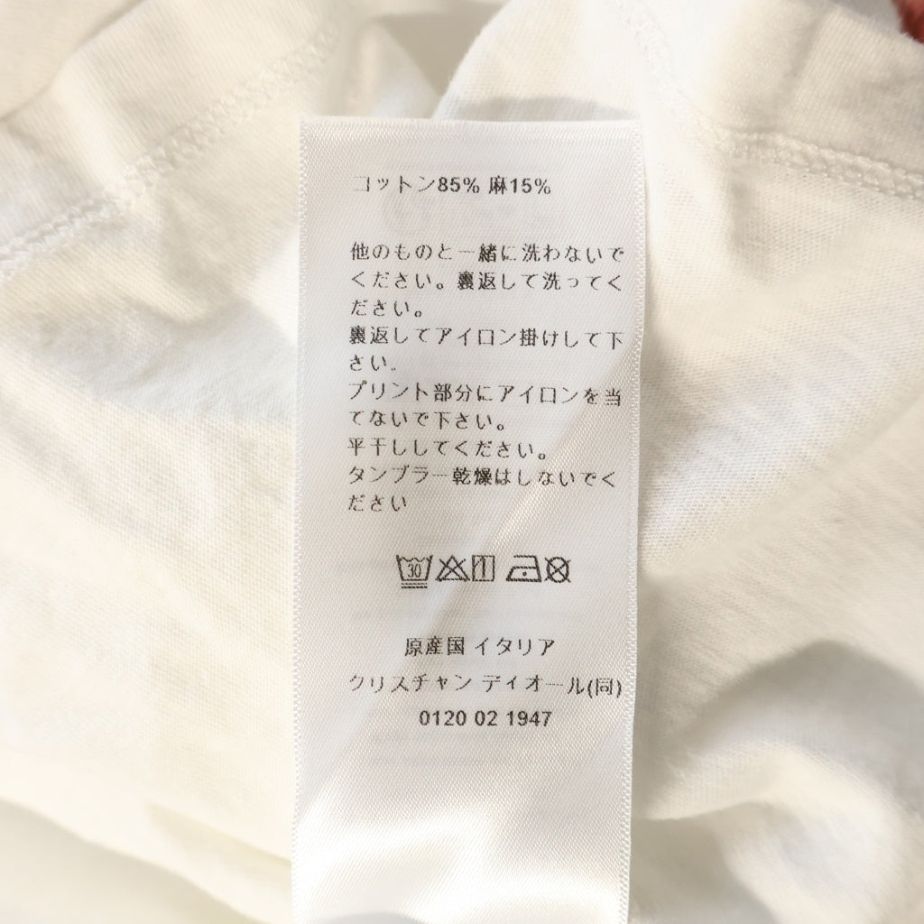 Christian Dior(クリスチャンディオール) フロリレージョ フロントプリント 半袖Tシャツ カットソー ホワイト #XS 353T09A4516 レディース