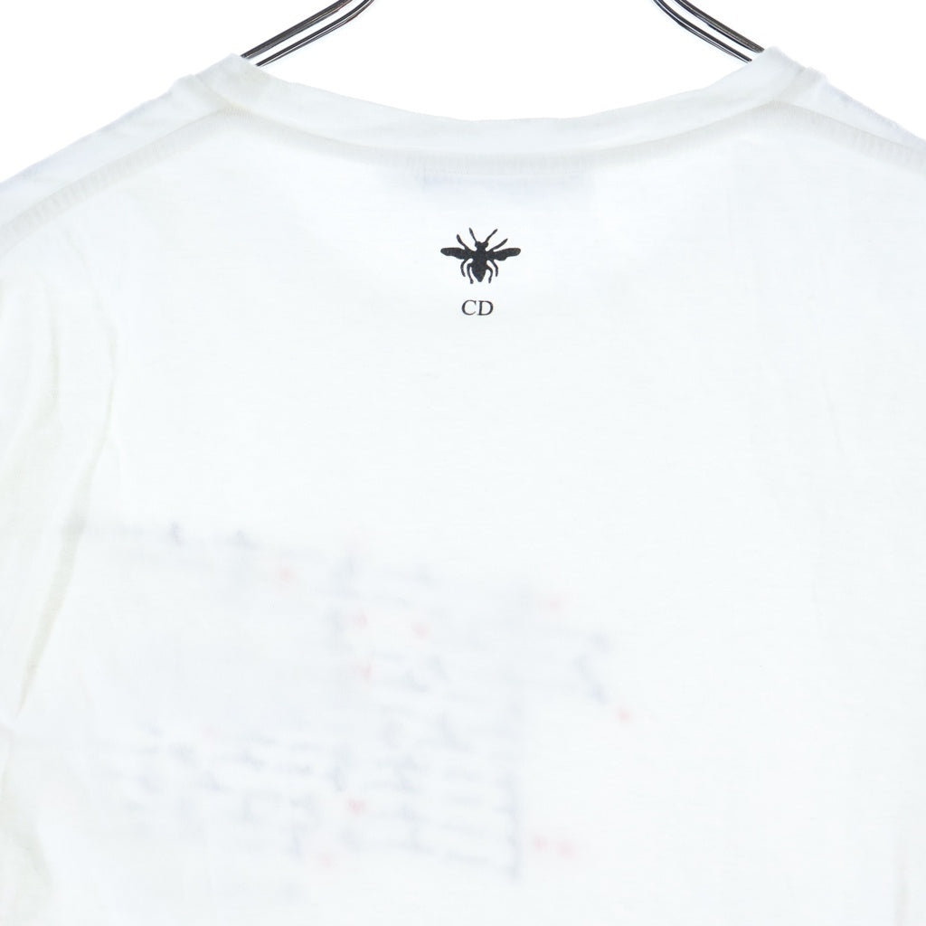 Christian Dior(クリスチャンディオール) ディオールアムール ジュ ヴ ザドール フロントプリント半袖Tシャツ カットソー ホワイト #XS 453T09A4546 レディース