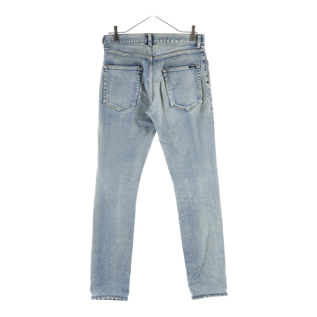 SAINT LAURENT PARIS(サンローランパリ) ダメージ加工デニム スキニーパンツ ジーンズ インディゴブルー #27 527389 レディース