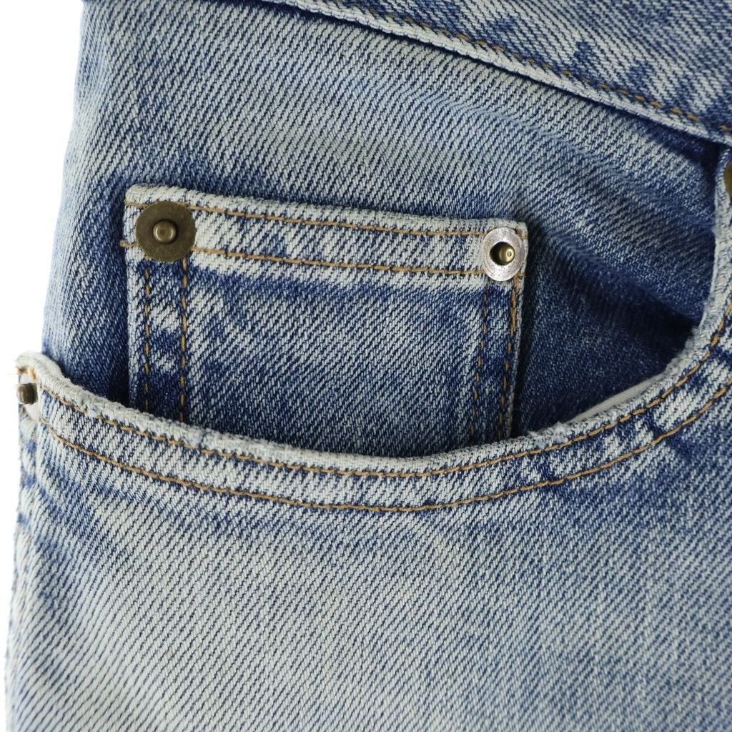 SAINT LAURENT PARIS(サンローランパリ) ダメージ加工デニム スキニーパンツ ジーンズ インディゴブルー #27 527389 レディース