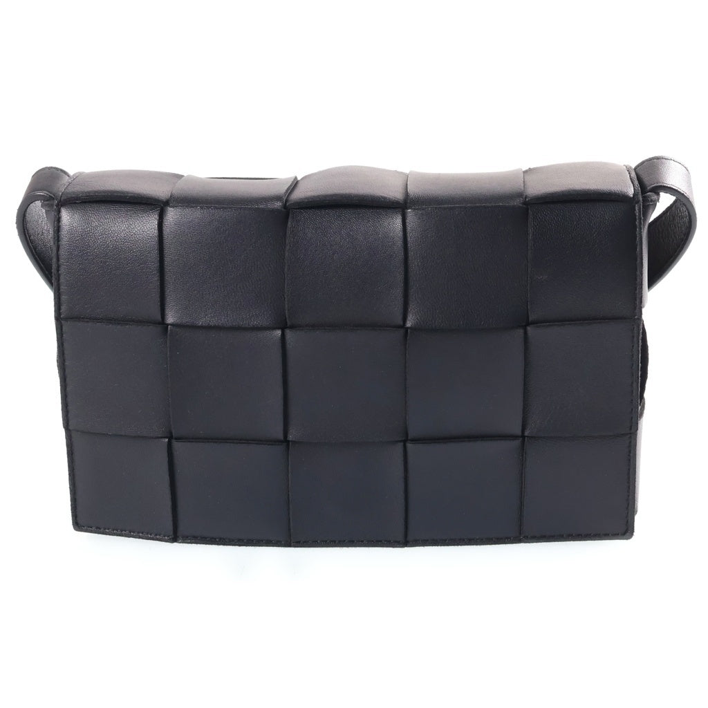 BOTTEGA VENETA(ボッテガヴェネタ) マキシイントレチャート ショルダーバッグ ブラック レザー レディース