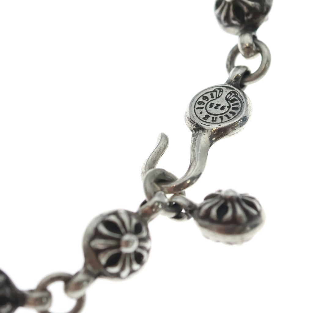 CHROME HEARTS(クロムハーツ) #1 CRSBL CHN SML CH CRS クロスボールチェーン スモールCHクロス ネックレス シルバー BCA193