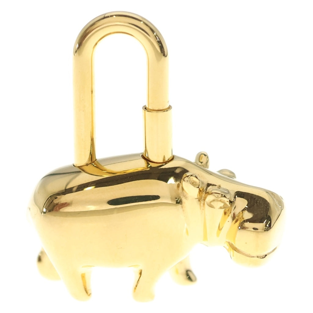 HERMES(エルメス) カバモチーフ カデナ バッグチャーム ゴールド レディース