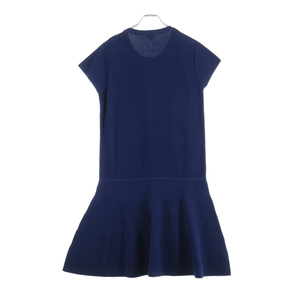 KENZO(ケンゾー) フロントタイガー 半袖ロングニットワンピース ブルー #M レディース