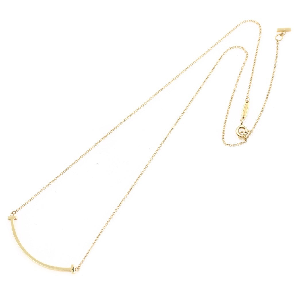 TIFFANY & Co.(ティファニー) Tスマイル スモール ネックレス ペンダント チェーン ゴールド 750YG レディース
