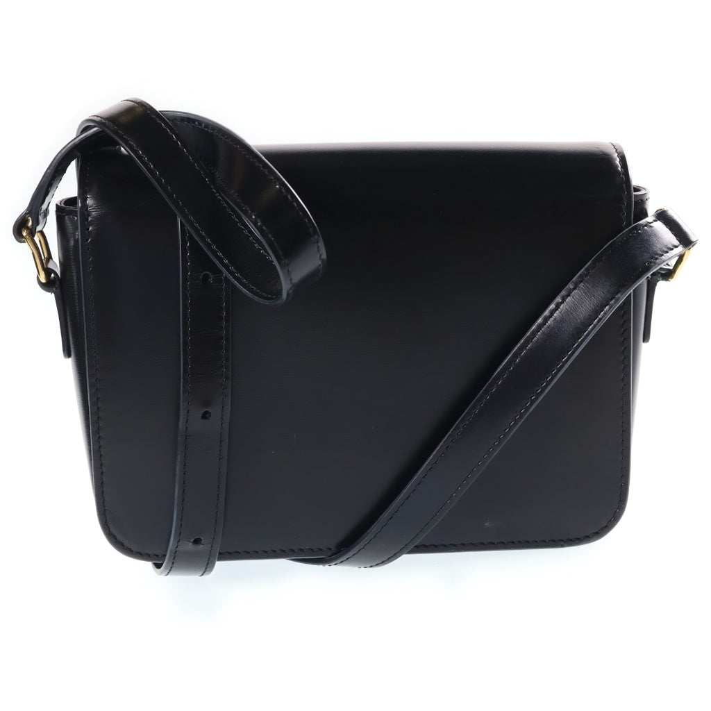 CELINE(セリーヌ) ティーン トリオンフ ショルダーバッグ ブラック レザー ゴールド金具 レディース