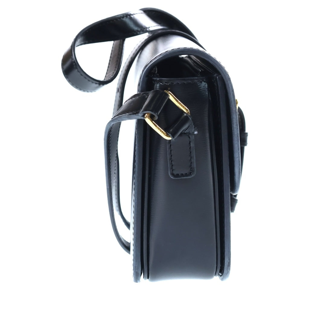 CELINE(セリーヌ) ティーン トリオンフ ショルダーバッグ ブラック レザー ゴールド金具 レディース