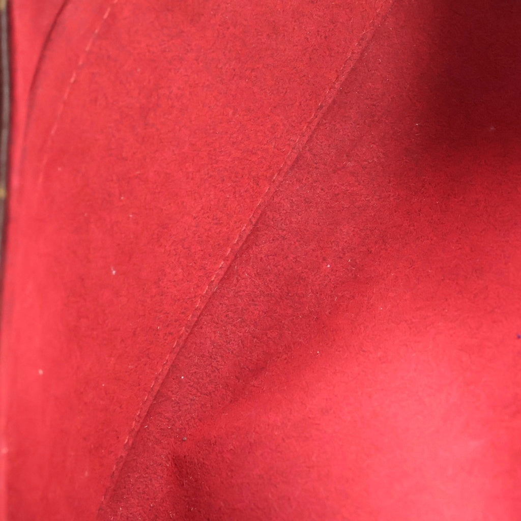LOUIS VUITTON(ルイヴィトン) モノグラム ソナチネ ハンドバッグ ブラウン レザー×PVC M51902 ゴールド金具 レディース