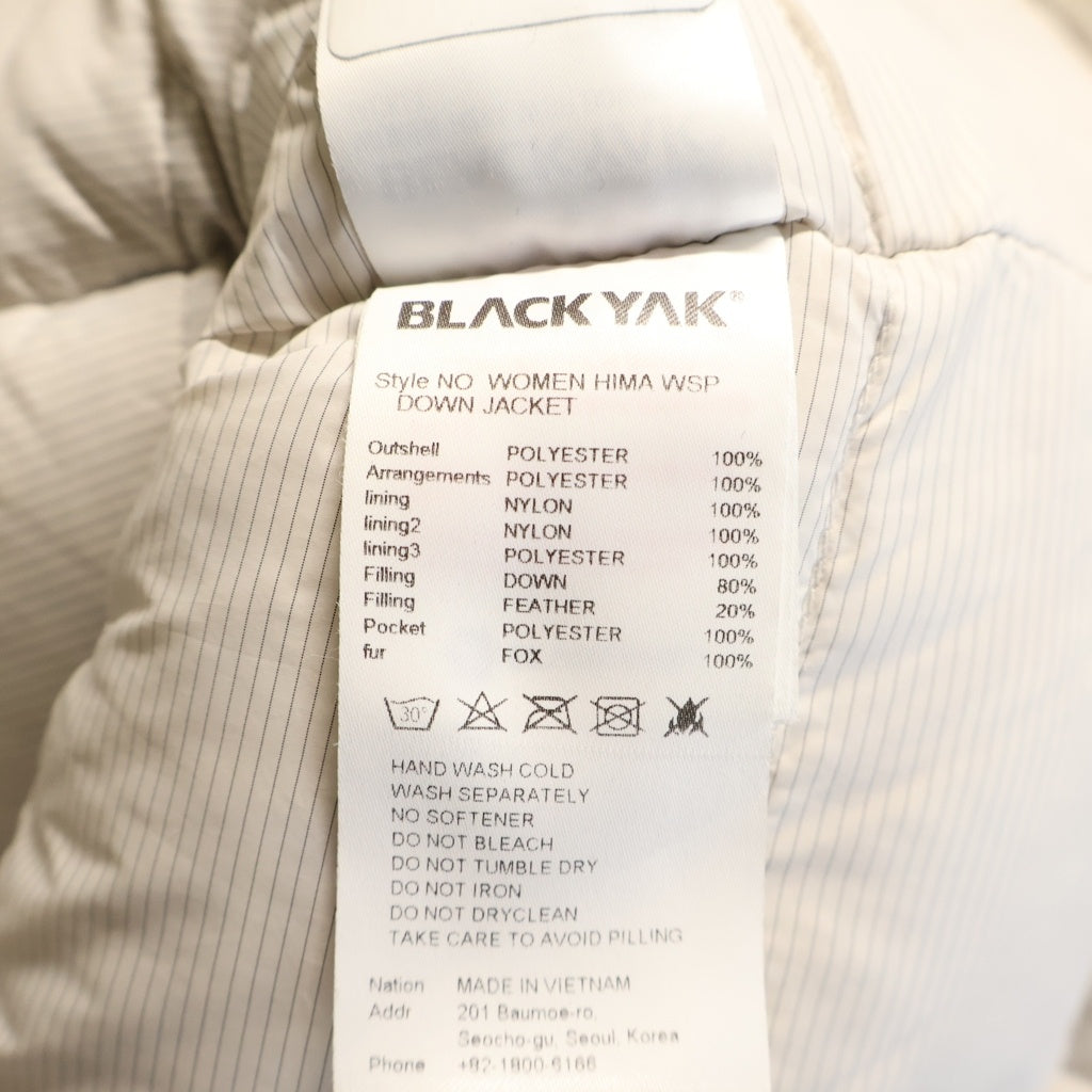 NO BRAND(ノーブランド) BLACK YAK(ブラックヤク) WOMEN HIMA WSP DOWN JACKET ダウンジャケット コート ウィンドストッパー アイボリー レディース
