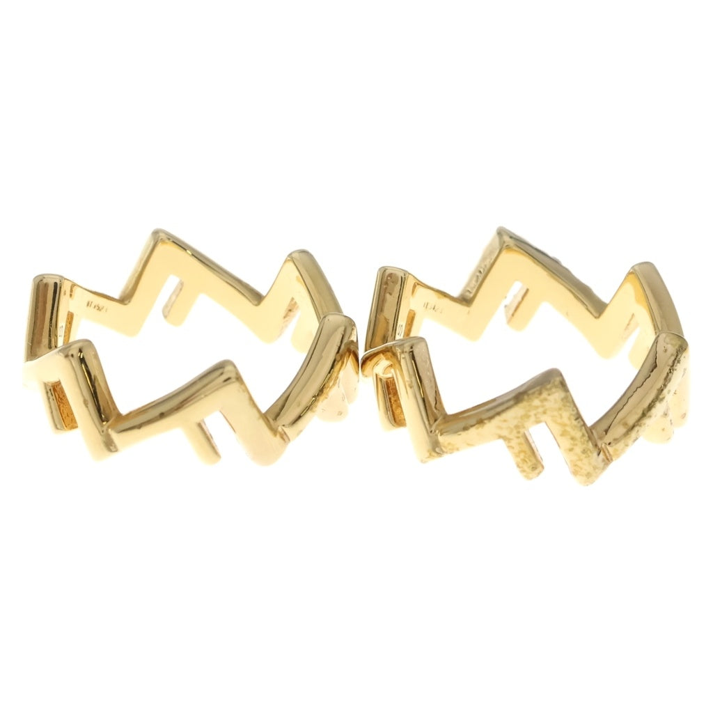 FENDI(フェンディ) ファイブリング セット ラインストーン ゴールド #S レディース