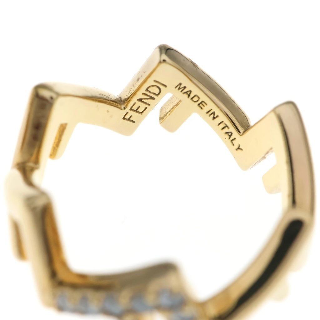 FENDI(フェンディ) ファイブリング セット ラインストーン ゴールド #S レディース