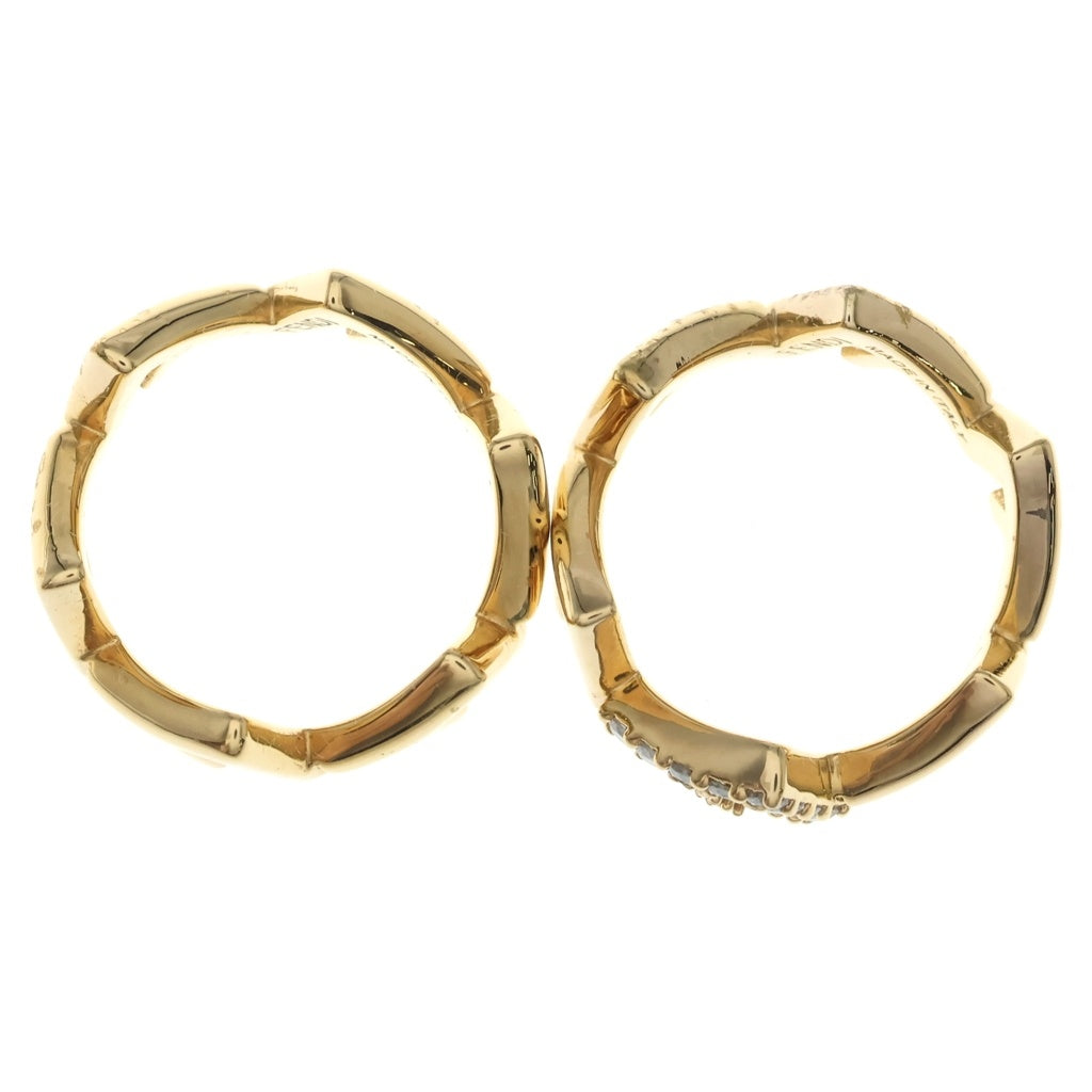 FENDI(フェンディ) ファイブリング セット ラインストーン ゴールド #S レディース