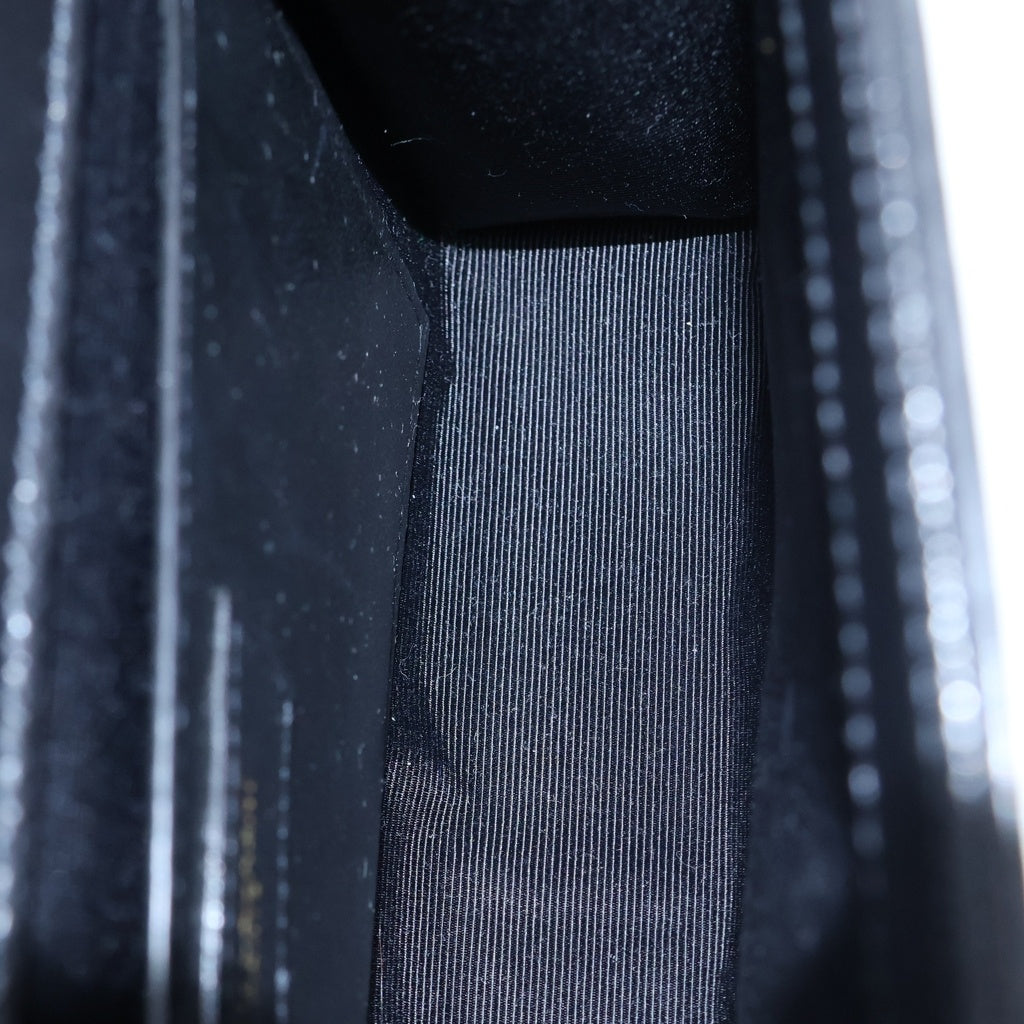 SAINT LAURENT PARIS(サンローランパリ) ケイト ミディアム チェーンショルダーバッグ ブラック 364021 ゴールド金具 レディース