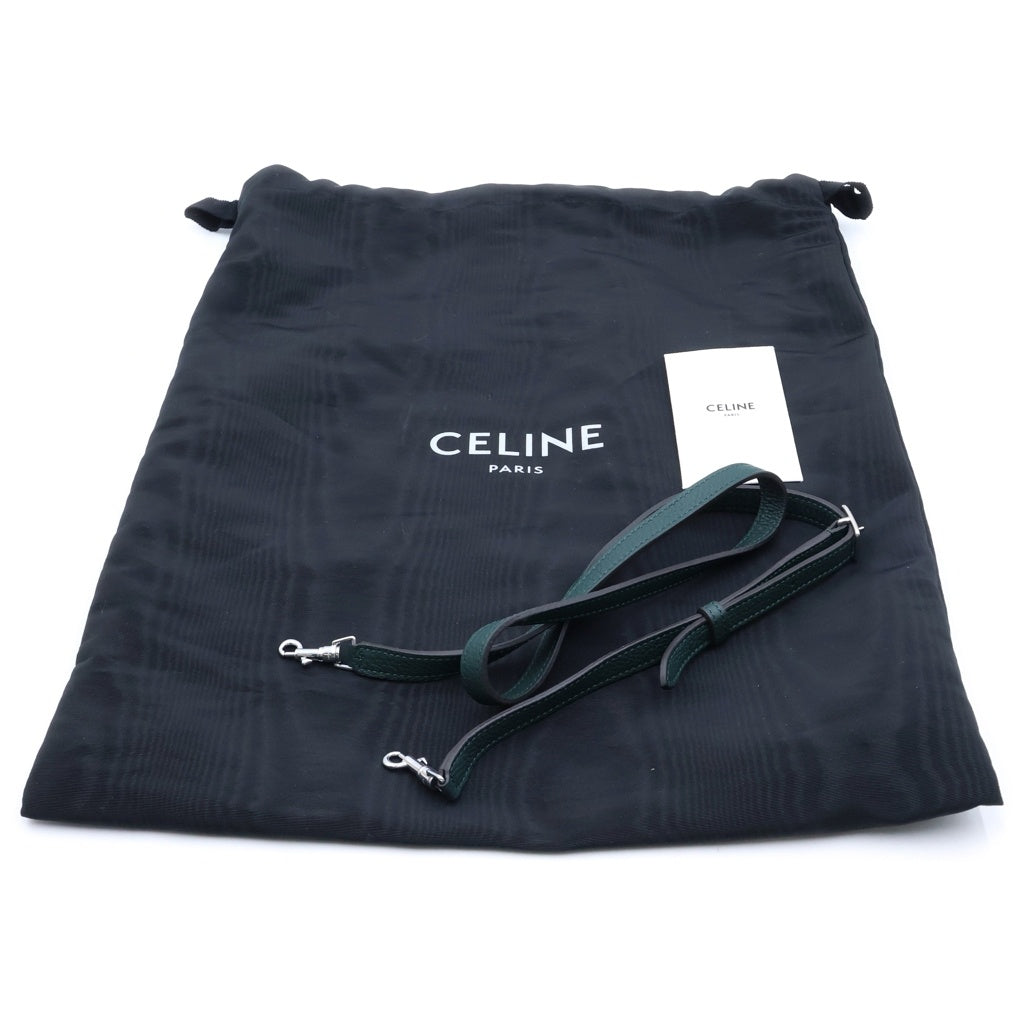 CELINE(セリーヌ) ビッグバッグ バゲット ナノ ハンドバッグ ショルダーバッグ レザー グリーン 187243 レディース