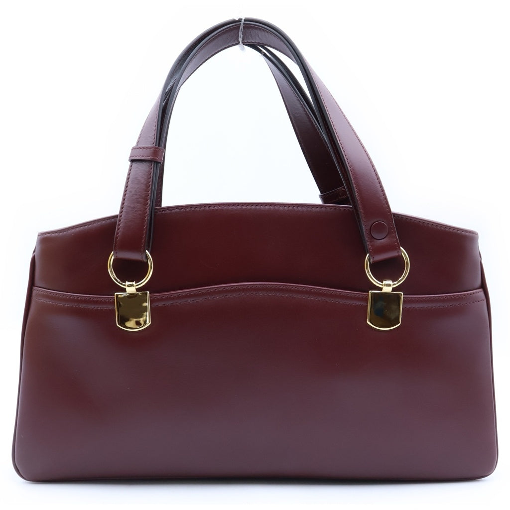 GUCCI(グッチ) アリー トップハンドル ショルダーバッグ ハンドバッグ GGマーモント レザー ワインレッド 550130 レディース