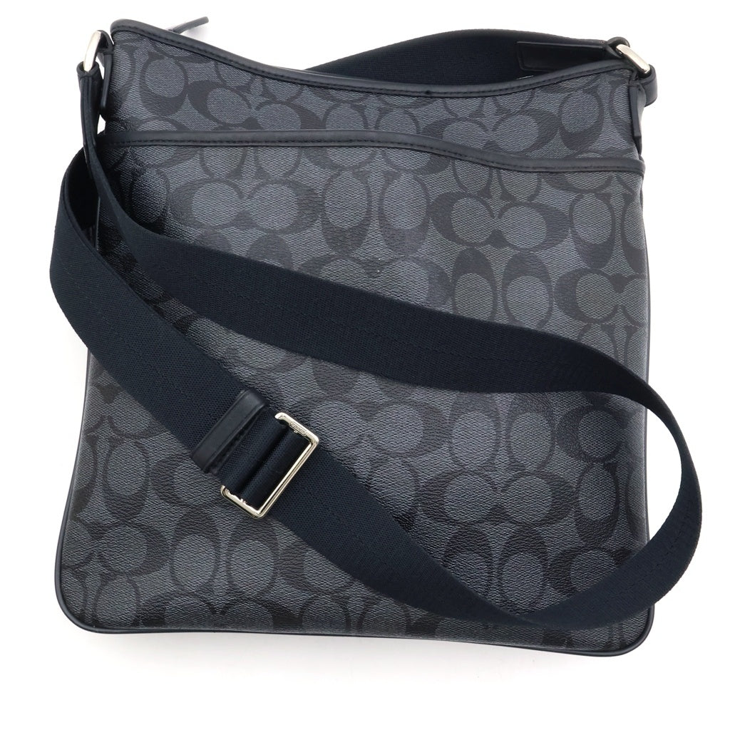 COACH(コーチ) ショルダーバッグ シグネチャー PVCレザー ブラック