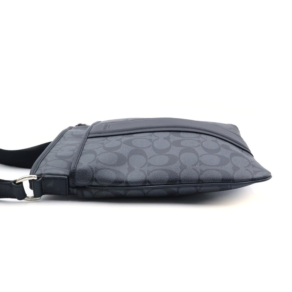 COACH(コーチ) ショルダーバッグ シグネチャー PVCレザー ブラック