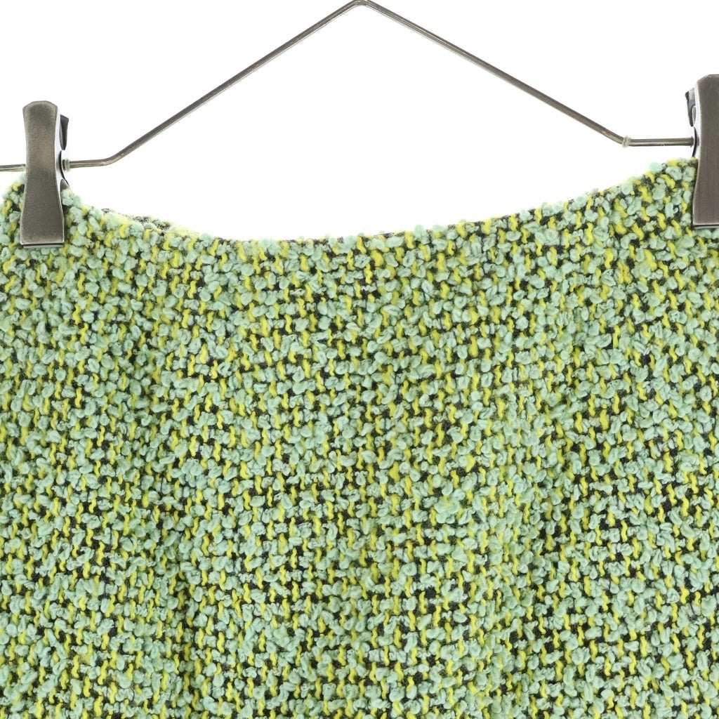CHANEL(シャネル) 94AW VINTAGE Tweed Setup 4ポケット ツイードジャケット スカート セットアップ ウール ココマークボタン グリーン PO4108 レディース