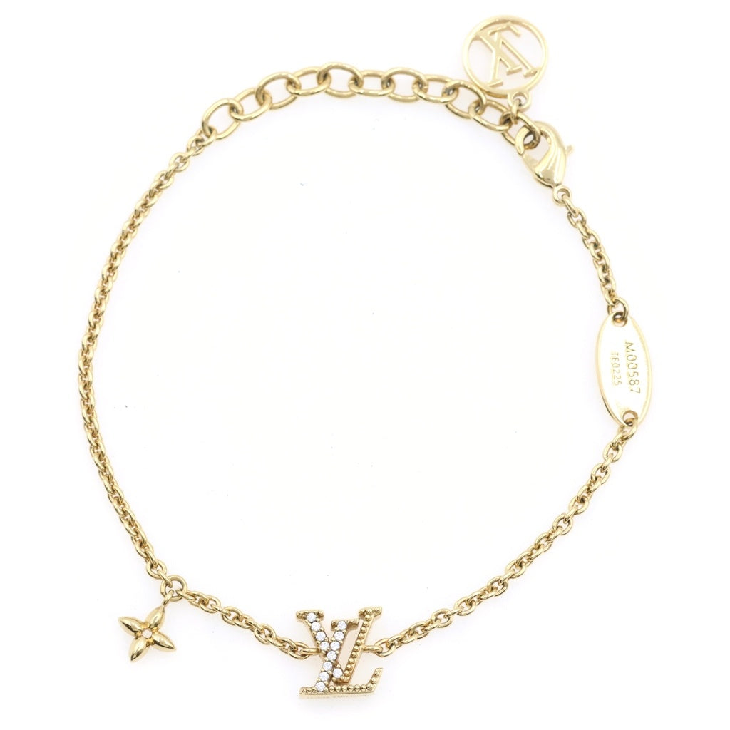 LOUIS VUITTON(ルイヴィトン) LVアイコニック ブレスレット ゴールド チェーン M00587 レディース