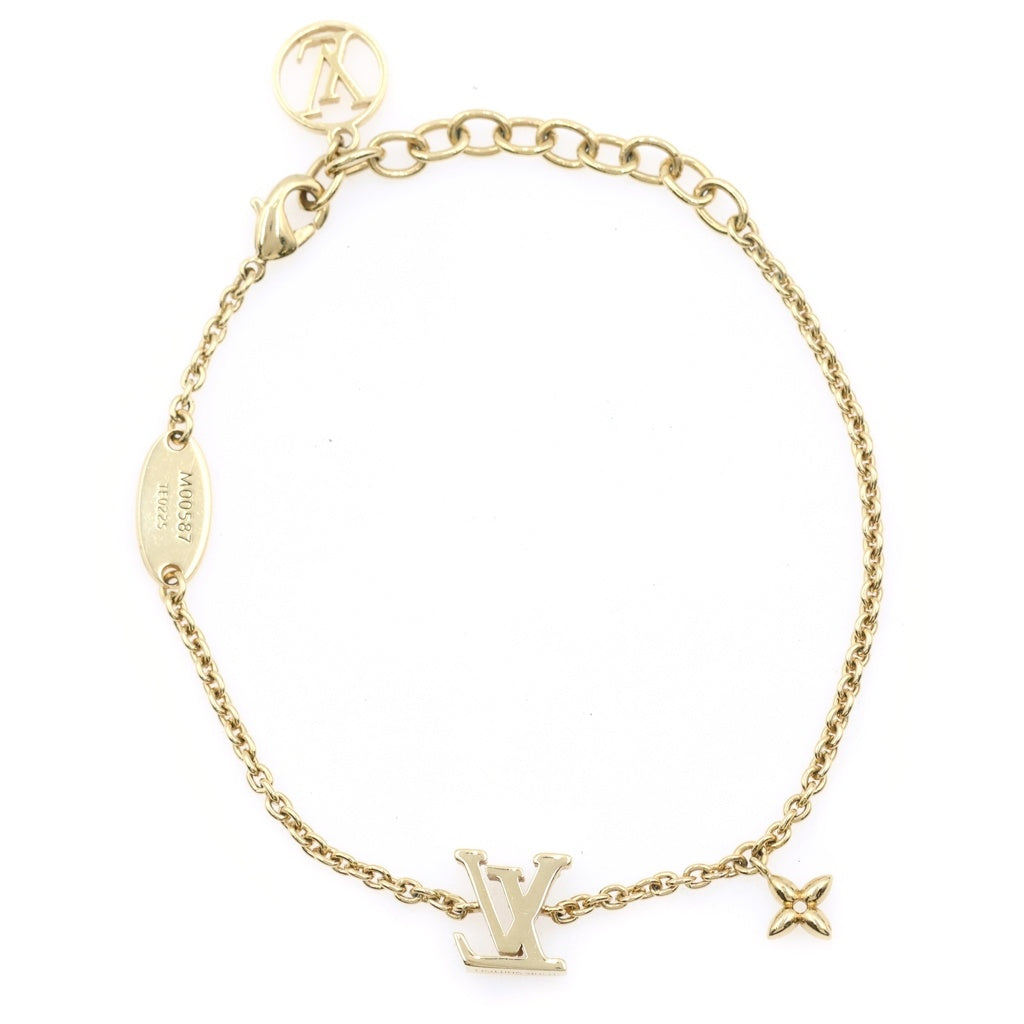 LOUIS VUITTON(ルイヴィトン) LVアイコニック ブレスレット ゴールド チェーン M00587 レディース