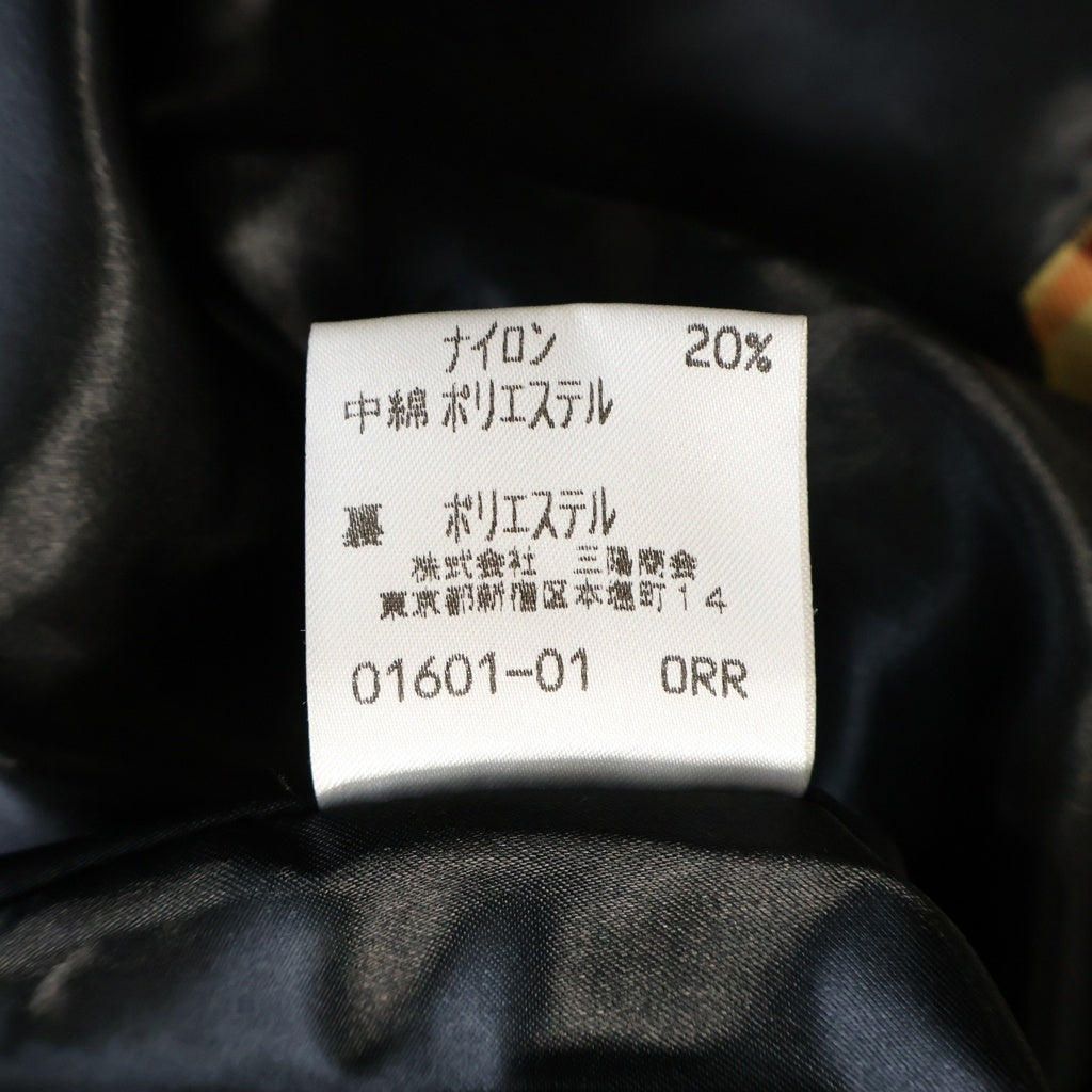 BURBERRY(バーバリー) ダウン コート ロゴ スエード ブラック レディース