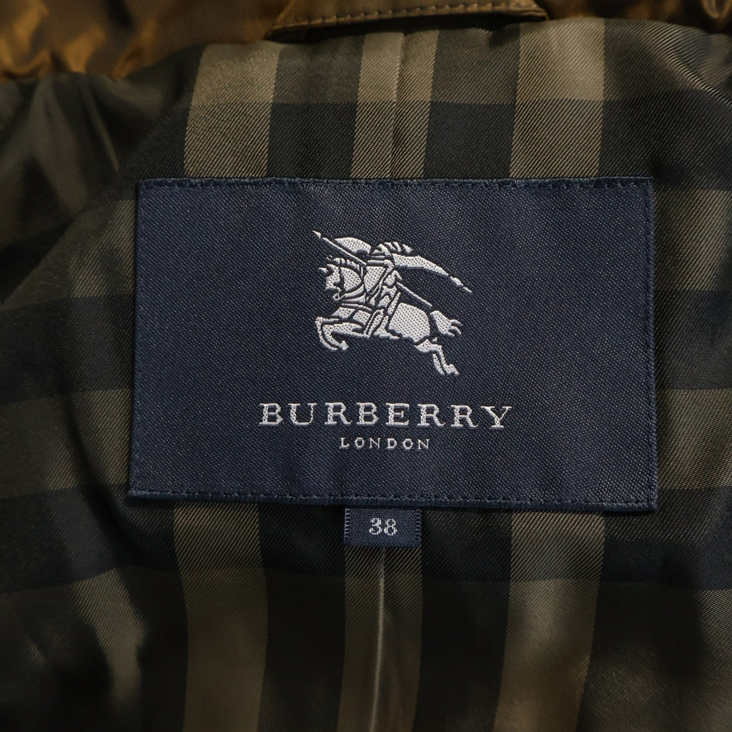 BURBERRY(バーバリー) ダウン ジャケット ベルト アウター ブラウン レディース