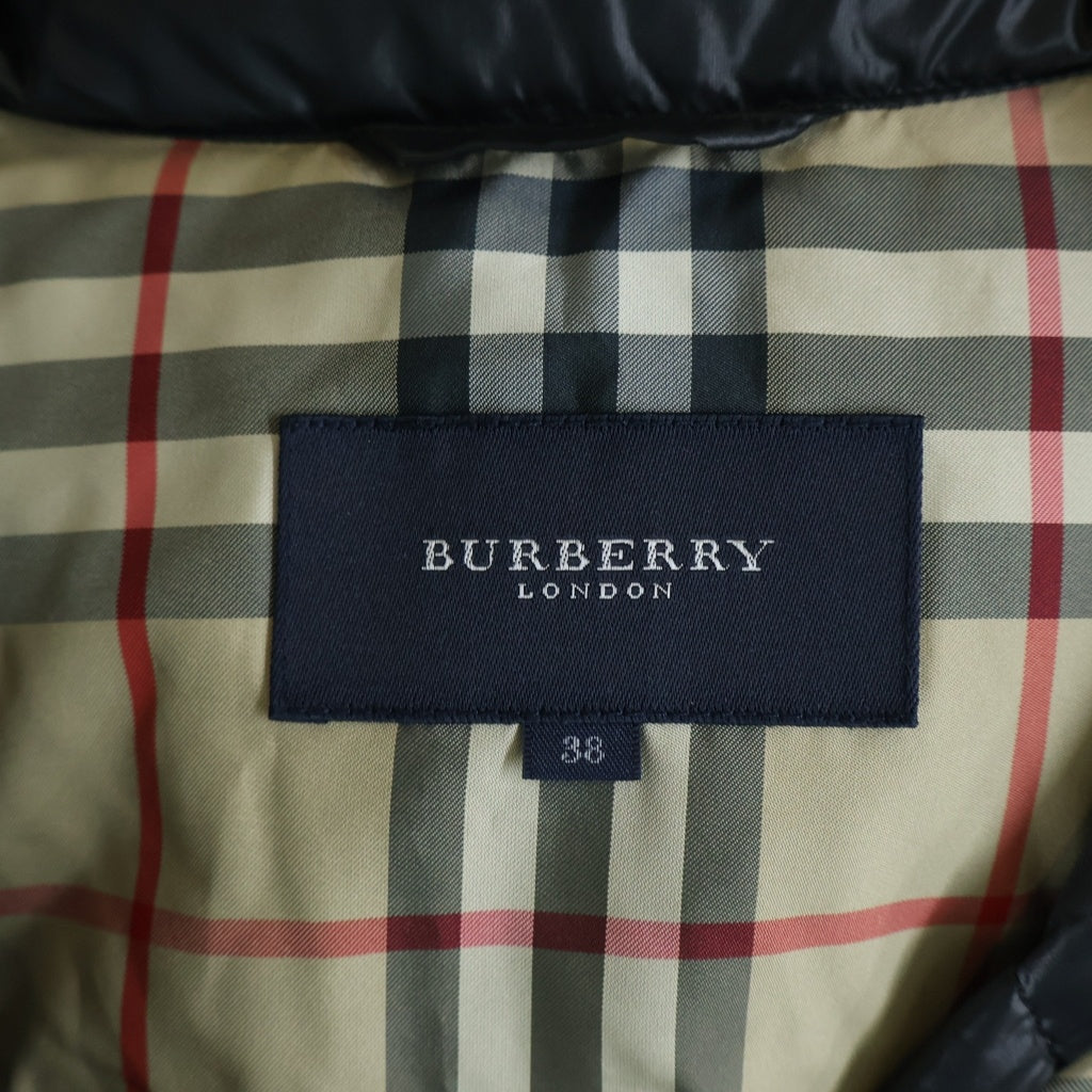 BURBERRY(バーバリー) ダウン ベスト ハイネック ナイロン ブラック レディース