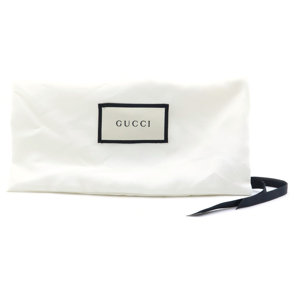 GUCCI(グッチ) GGエンブレム レザーベルト ブラック 400593 ゴールド金具 レディース