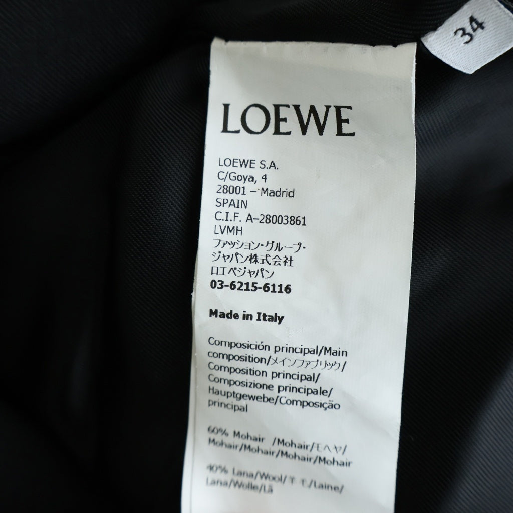 LOEWE(ロエベ) ダブル ジャケット ブラック レディース