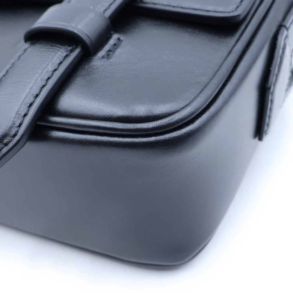 MONTBLANC(モンブラン) マイスターシュテュック レザー 2WAY クラッチ ショルダーバッグ シルバー金具 ブラック