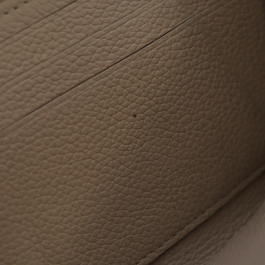 LOUIS VUITTON(ルイヴィトン) ジッピー・ロックミー ロングウォレット 長財布 カードケース グレージュ カーフレザー M80674 ゴールド金具 レディース