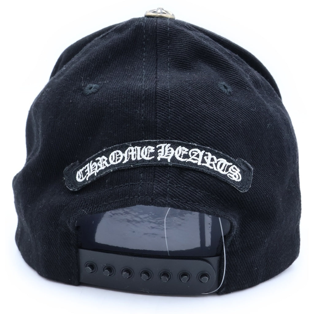 CHROME HEARTS(クロムハーツ) CHプラス ロゴ刺繍 ベースボールキャップ 帽子 ブラック