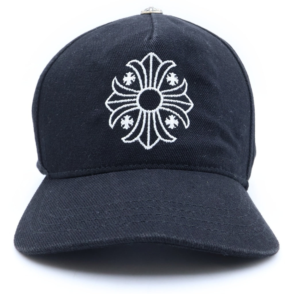CHROME HEARTS(クロムハーツ) CHプラス ロゴ刺繍 ベースボールキャップ 帽子 ブラック
