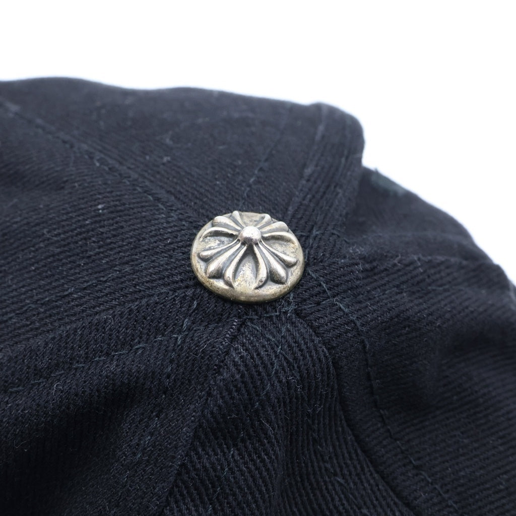 CHROME HEARTS(クロムハーツ) CHプラス ロゴ刺繍 ベースボールキャップ 帽子 ブラック