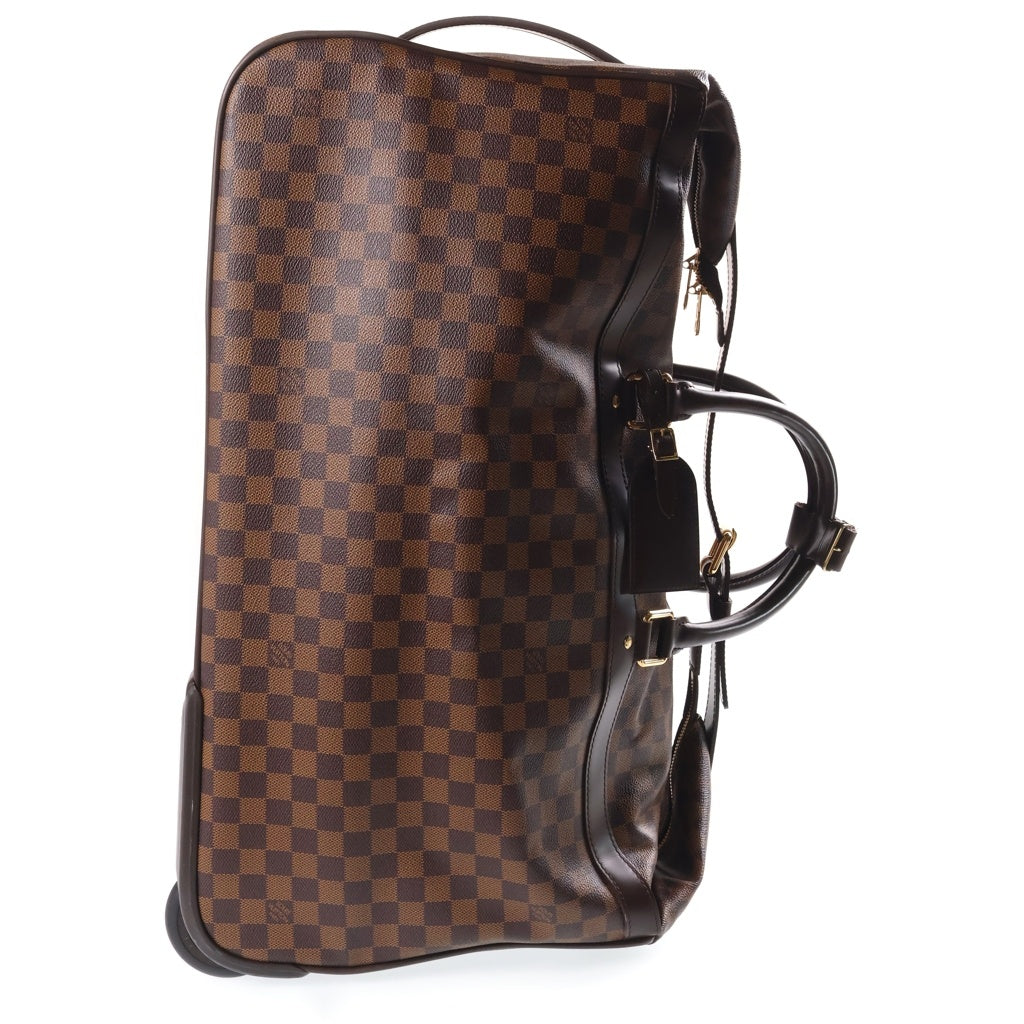 LOUIS VUITTON(ルイヴィトン) ダミエ エオール60 ボストンバッグ ハンドバッグ トラベルバッグ ブラウン レザー×PVC N23203 ゴールド金具 レディース