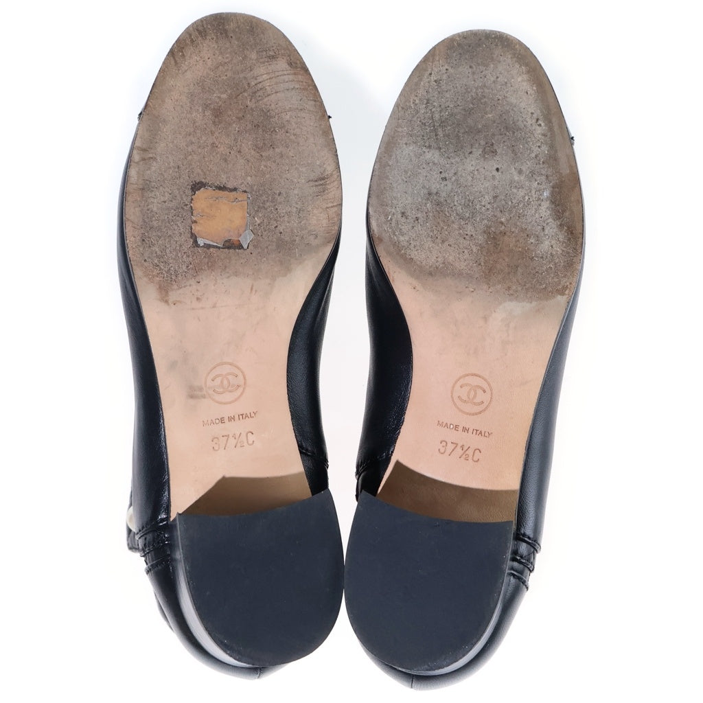 CHANEL(シャネル) パール・マトラッセ ショートブーツ ブラック レザー G34074 レディース